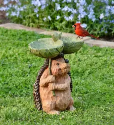 Садовая маленькая кормушка для птиц из смолы уличное украшение ванны с Колибри