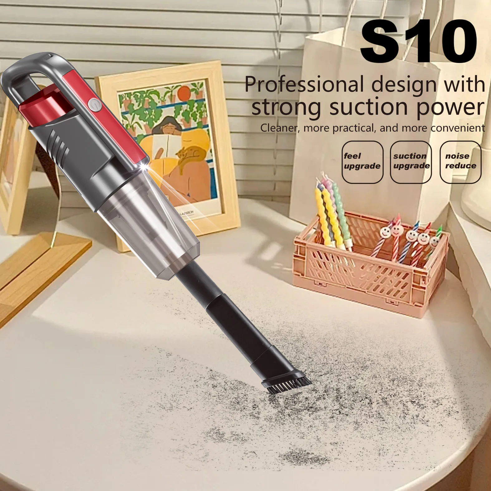 Cordless Handheld Electric Rechargeable Floor Cleaning Automatic Cleaning Wet and Dry Mop Water Spray with Lights 4 in 1