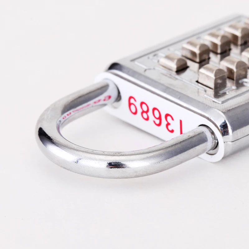 Push button digit combination lock safety padlock for the blind man
