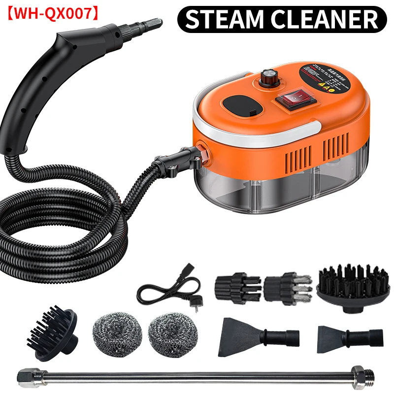 Handheld Steam Cleaner 1200W High Temperature High Pressure Portable Steam Cleaner with 3 Brush Heads For Car Kitchen Bathroom
