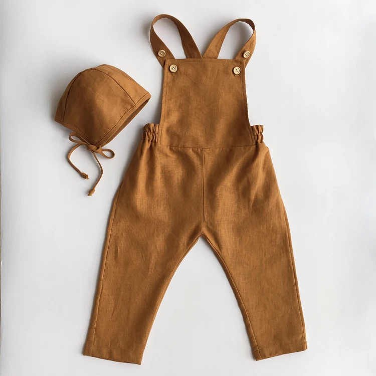 
Beautiful Children Clothes Linen Cotton Baby Girls Dress In Long Sleeve For Winter 