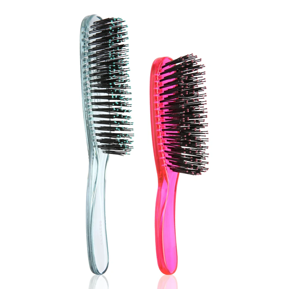 Detangling hair brush ,Super soft and flexible ball-tipped nylon bristle hair brushes for women and hair brush for men.