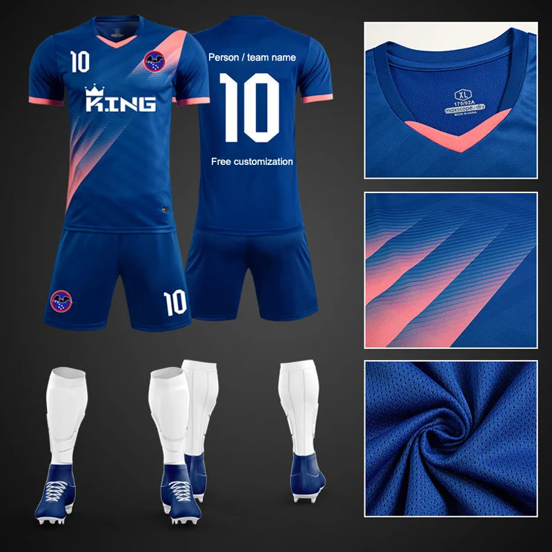 Soccer Shorts Jerseys for Men  2022 Jersey Set Football Printed Player Name Number Sports Football Uniform