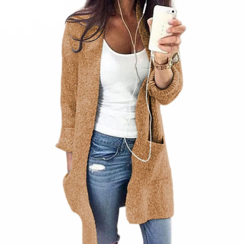 
Hot Sale Woman Sweater and Cardigan Plus Size Long Sleeves Ladies Sweater Cardigan Front Open Women Winter Sweater Cardigan 