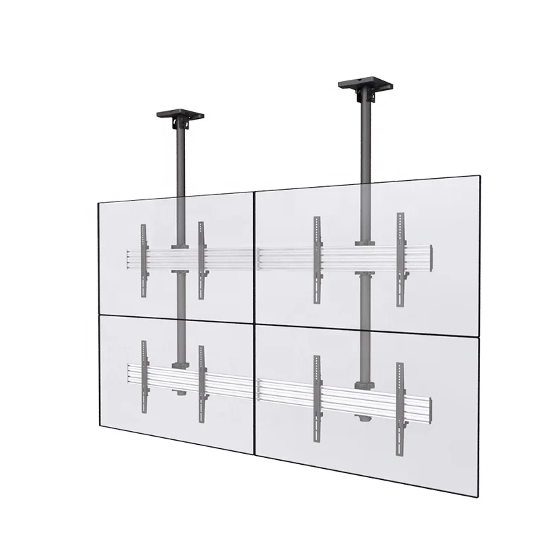 Universal Quad Vertical 2X2 Ceiling Mount for 32 inch to 65 inch VESA 100X100-600X400 VESA 100X100-600X400mm TV Mount