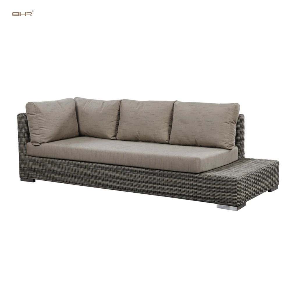 BHR 2022 new product outdoor garden sets corner rattan sofa set rattan furniture garden