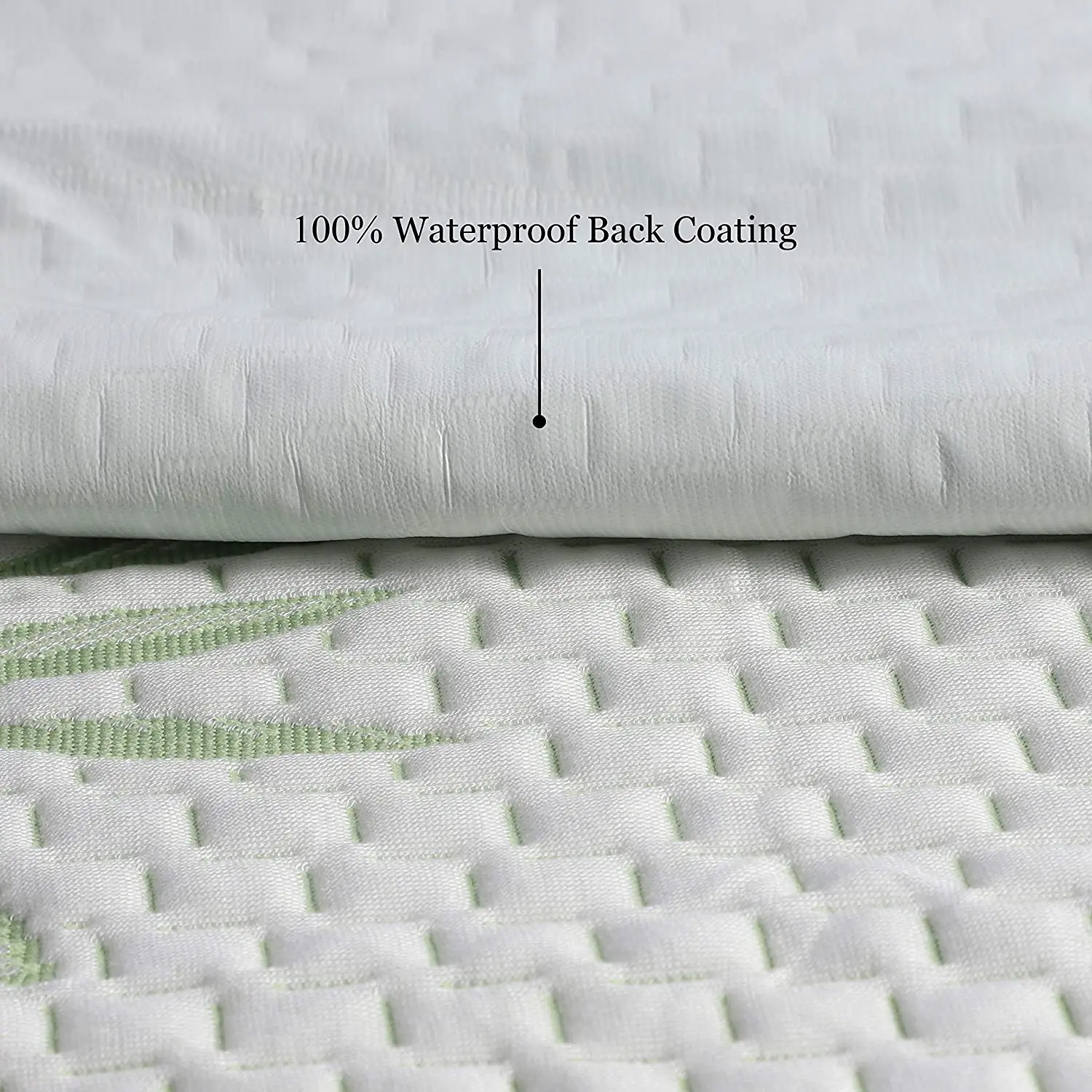 Anti-Dust mite Waterproof & Cooling soft 3D Air Bamboo Fabric Mattress pad cover