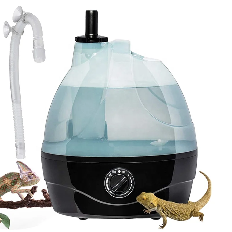 Рептилия увлажнитель 2L прохладный туман Maker фоггер для амфибии герпес paludarium Vivarium с регулируемым шланг под рептилию, фоггер