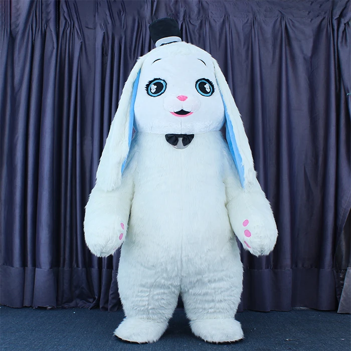 Inflatable Bunny Mascot Costume Blow Up Costumes For Easter Events Furry Mascot