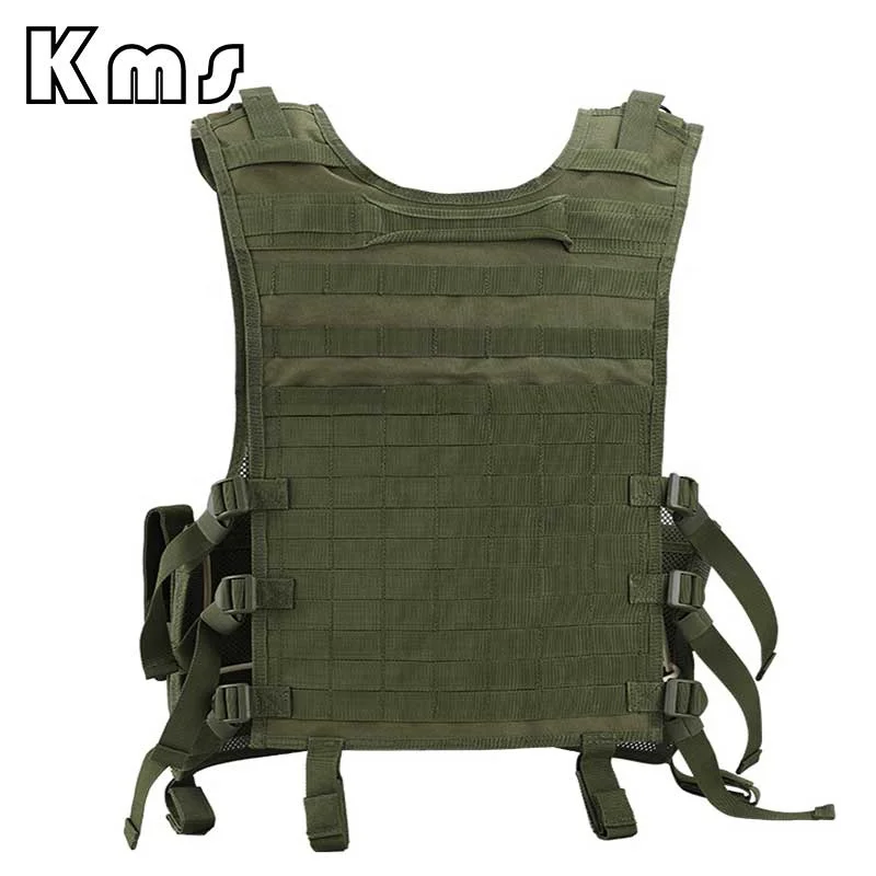 KMS Custom Adjustable Olive Green Mesh Outdoor Combat Training Molle Harness Gilet Tactique Chalecos Tactico Tactical Vest