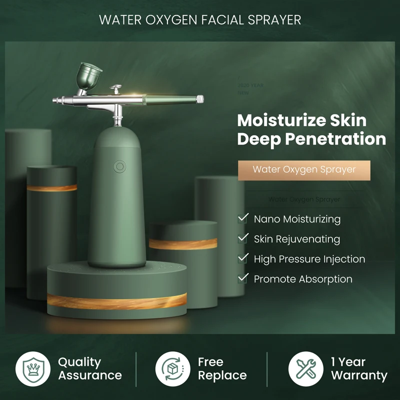 0.3mm nail spray gun kit usb rechargeable and nozzle dia cake decorating skin face beauty oxygen airbrush Skin care Airbrush