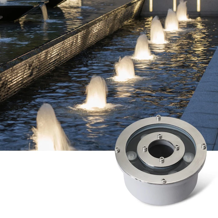 rgb 6w 9w 12w 18w 24w ip68 waterproof led pool fountain light