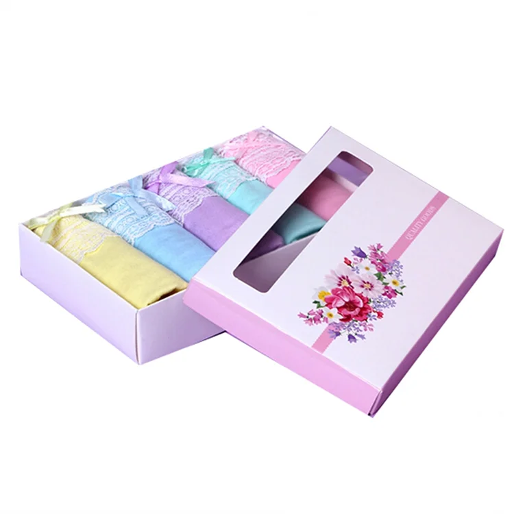 High Quality Custom Logo Printing Extensions Gift Sock Rigid Paper Packaging Underwear Boxes