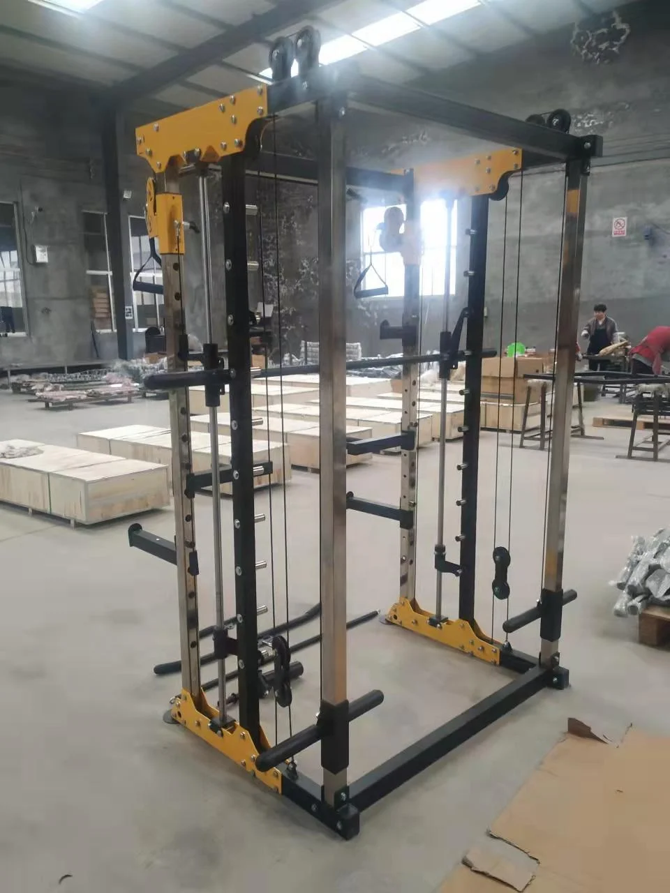 Wholesale Commercial Gym fitness Strength training Multifunctional Smith squat rack Machine DY-6002