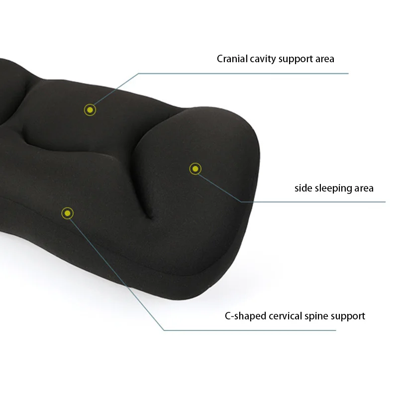 Wholesale Minimalism Blue Optimal Support And Comfort Microbeads Sleeping Neck Pillow