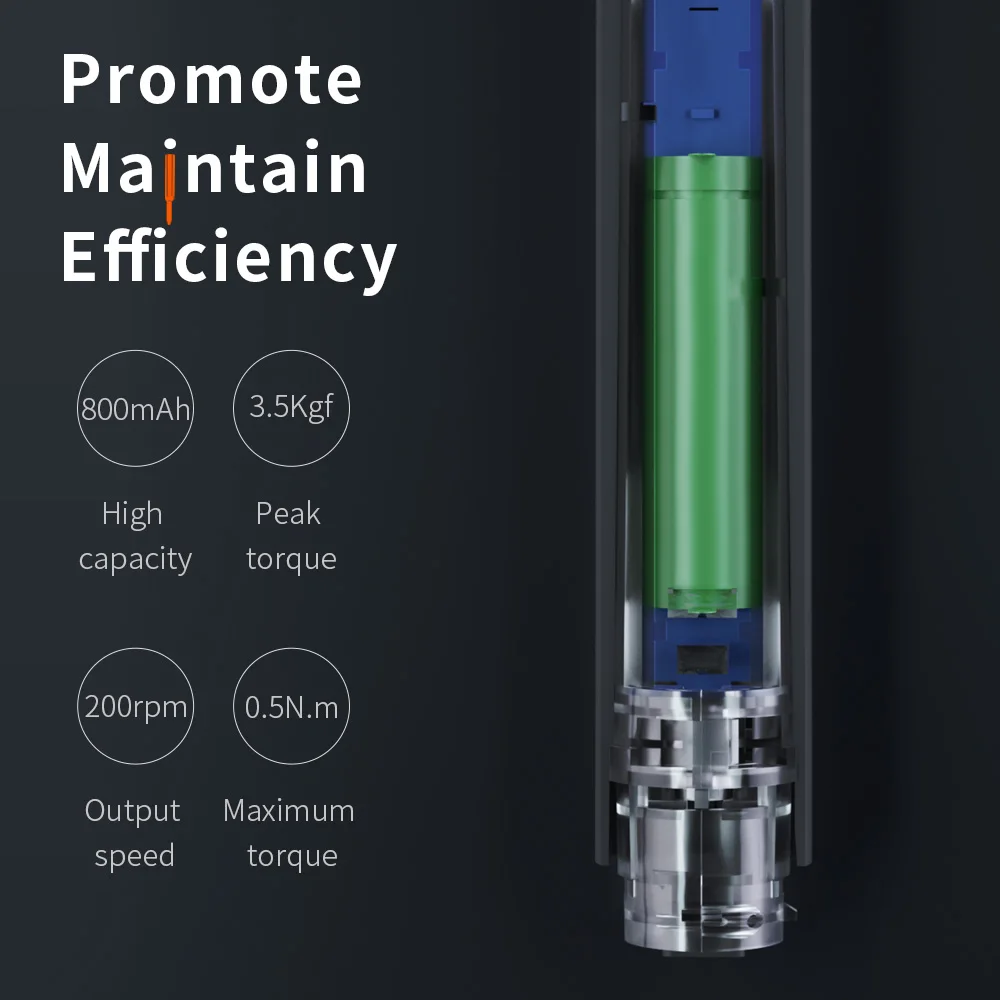 KS-882043 Multifunctional Electric Screwdriver Set 3.7V Adjustable Torque Cordless Power Screwdriver for Laptop Repairing