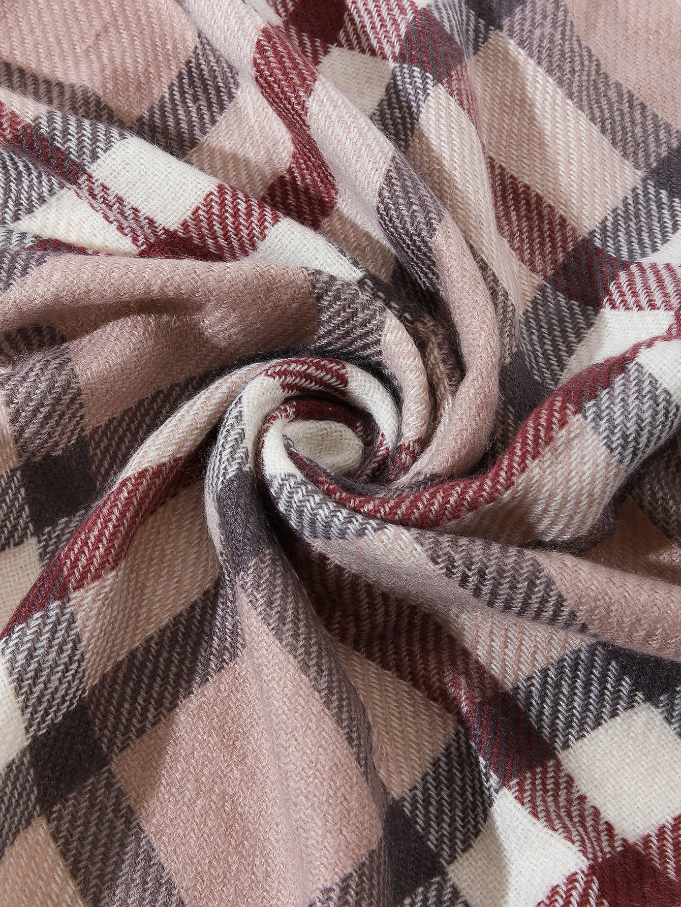 Fashion British Plaid Scarf Cashmere-like Warm Pashmina Thick Tartan Shawls For Ladies