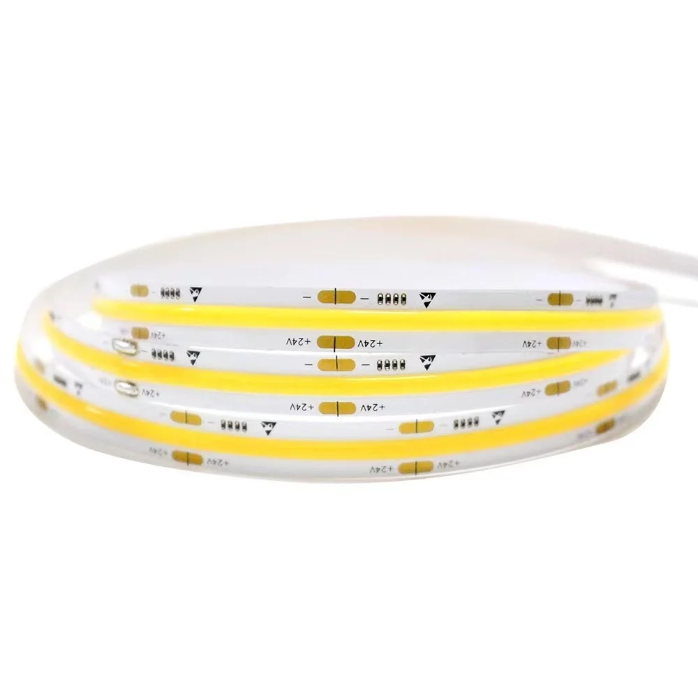 COB strip light with 480leds/meter PCB width 10mm 14w/m 12v 24v COB led stri