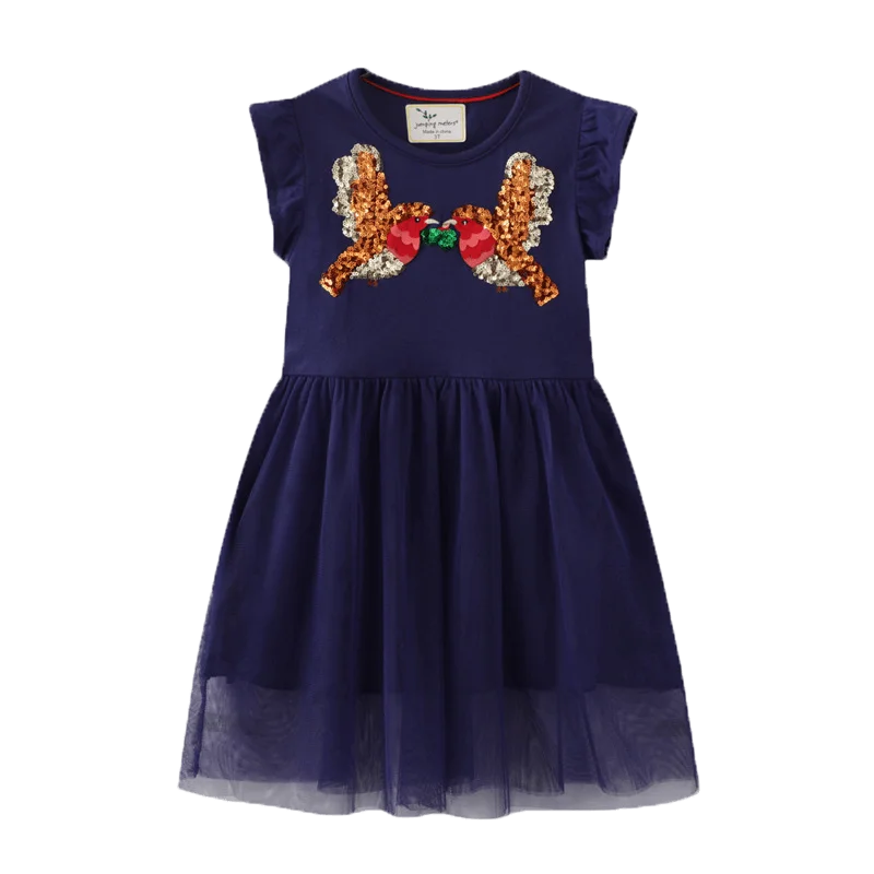 Trending 2022 Birthday Casual Style Full Sleeves Tulle Embroidered Mint Green Pretty Dresses For Girls