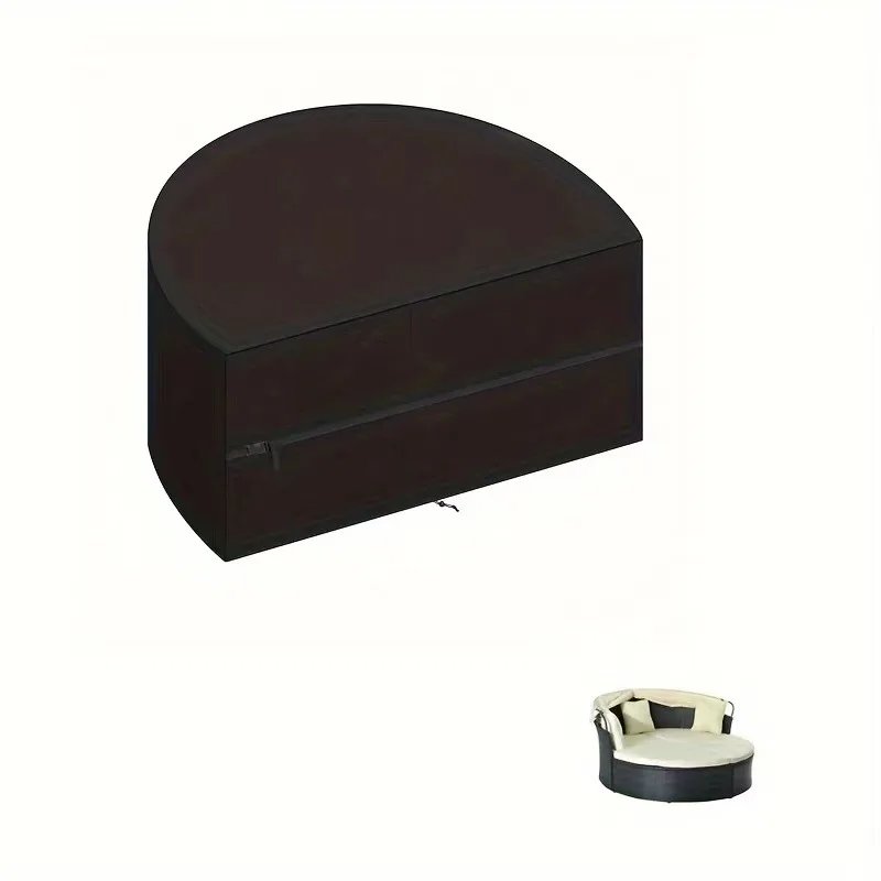 Arc Curved Courtyard Sofa Furniture cover Heavy Duty  Lawn 2 seater pation stretch sofa cover for outdoor