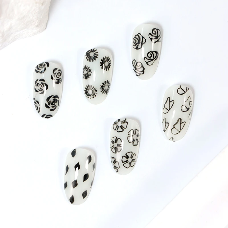 Vinimay Handmade Nail Stamps Set Easy-to-Use Art Stamp Pen for Nail Art New Style with Silicone Material