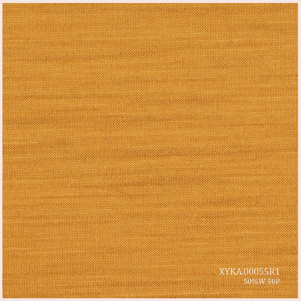 Natural Stretch Merino Wool Polyester Blended Knit Fabric For Sport Wear Sportswear T-Shirt Fabric