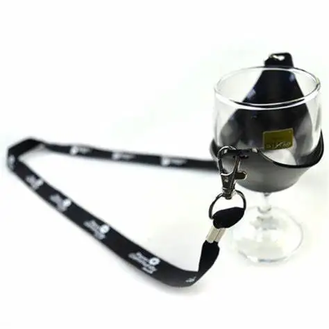 Music Festival Beer Lanyard Eco Cup Carrier Holder Bottle Strap  Neck Strap Lanyard Custom Promotional bee glass bottle Lanyards