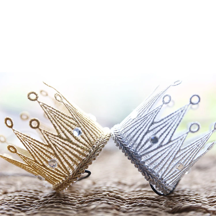 Happy birthday children crown headdress wholesale baby girls hair mini Tiaras Crown for party