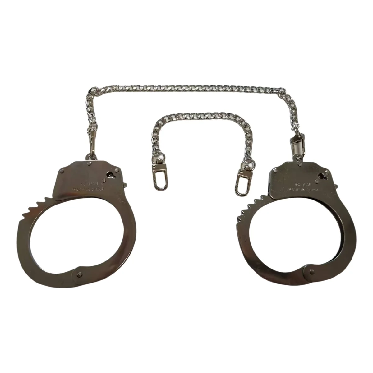 custom stainless steel alloy best sm sex toy products long chain handcuff for role play toys funny metal hand leg cuffs