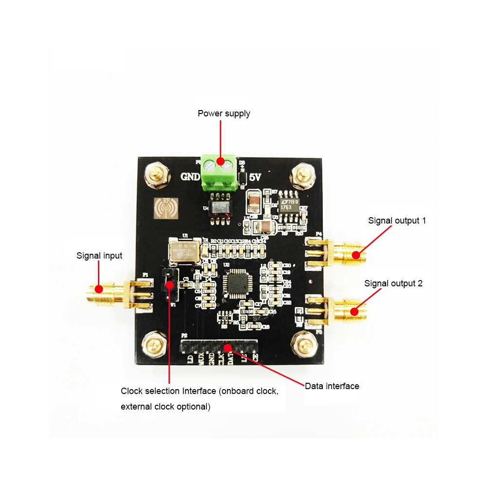Taidacent 35M-4.4GHz Phase Locked Loop Board RF Signal Source Generator Module ADF4350 ADF4351 PLL RF Frequency Synthesizer