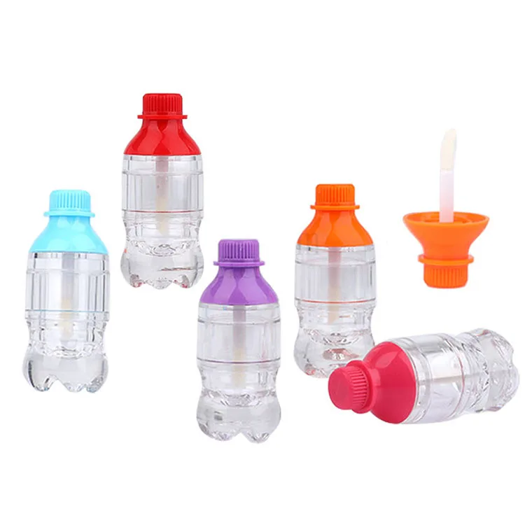 
5ml cute kids mini red cola lip gloss containers 