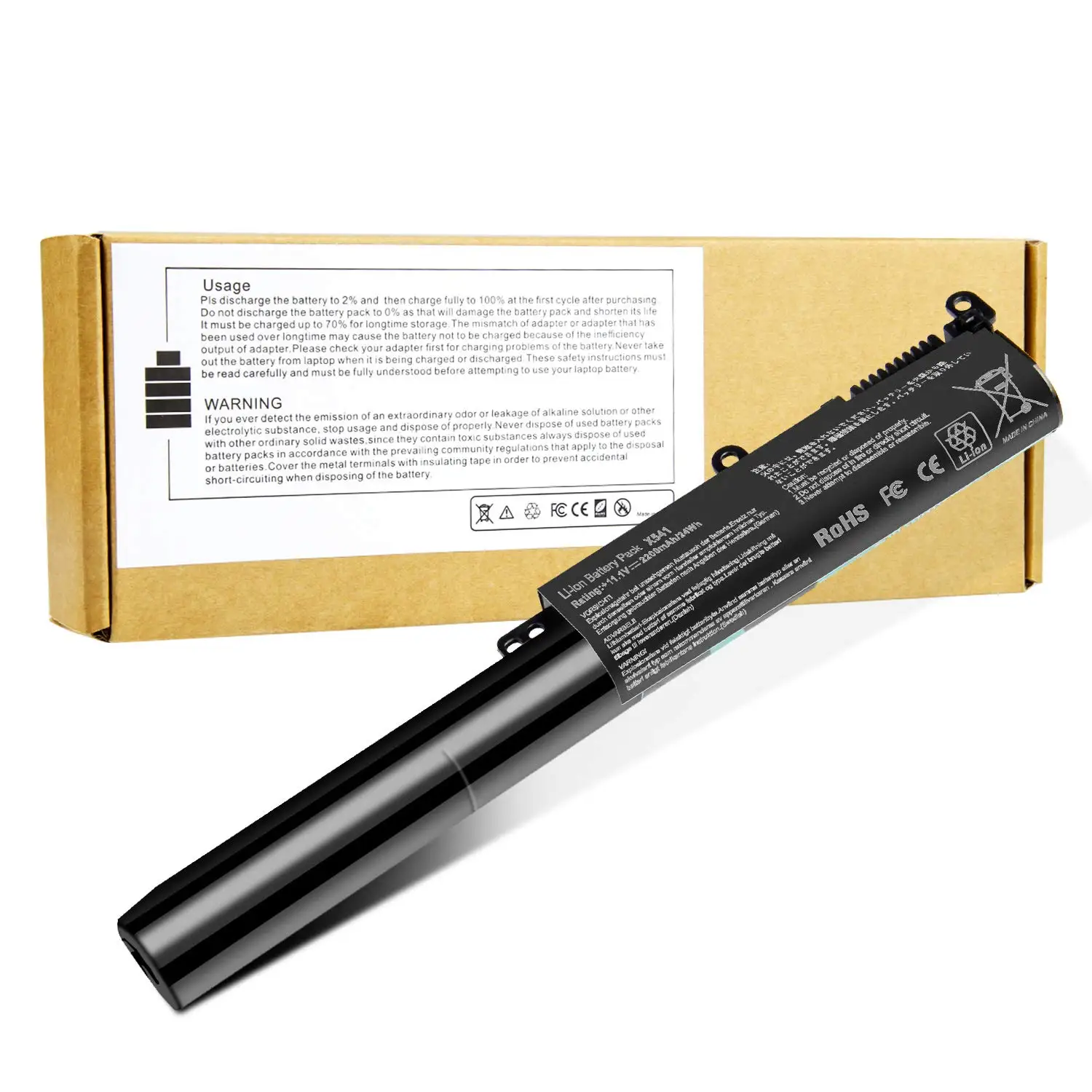 11.1V 24wh Laptop Battery Compatible With For ASUS VIVOBOOK X541 X541U X541SA X541UV R541UA Notebook Battery