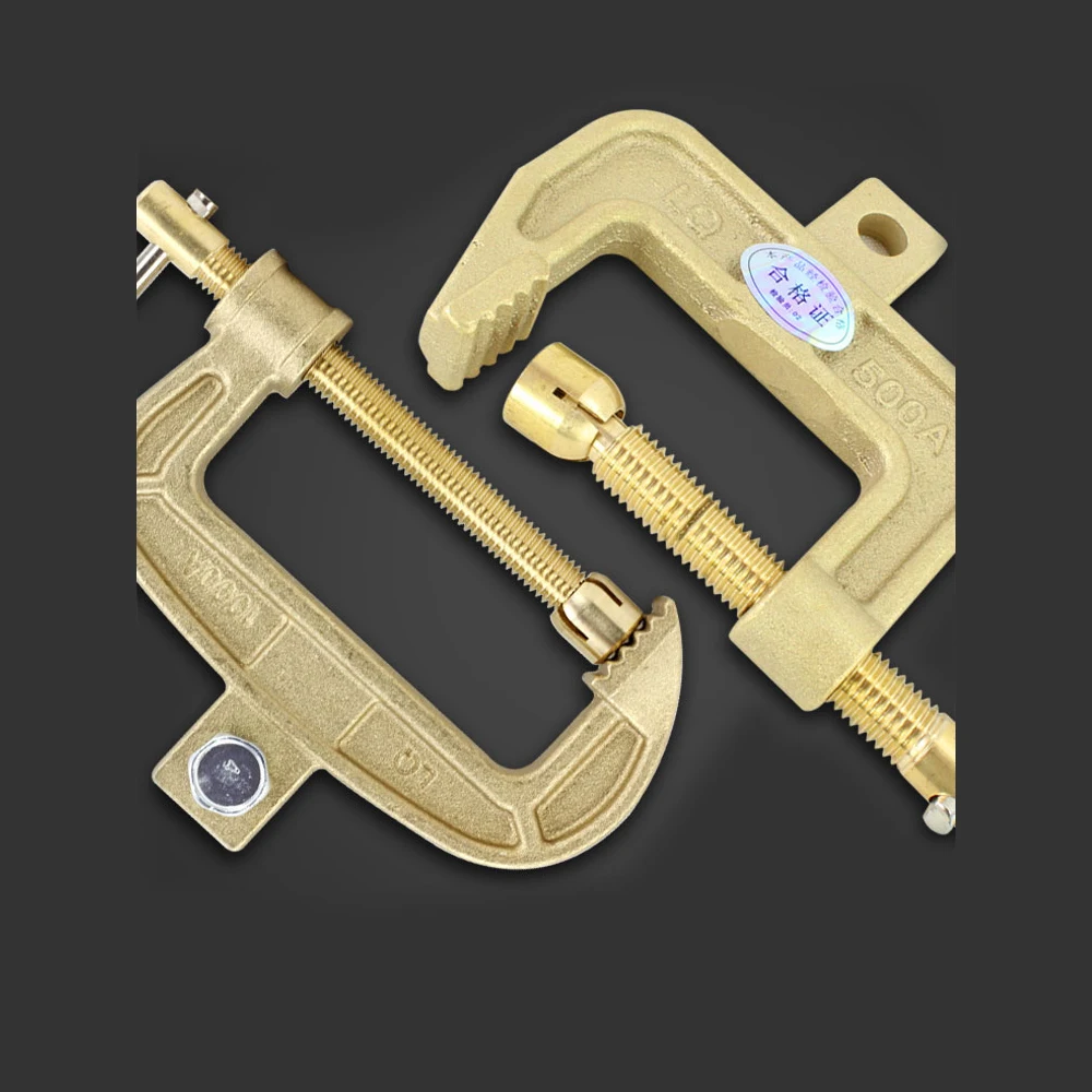 Welding machine type C 500A all-copper ground clamp copper rod comes with 200A wiring nose