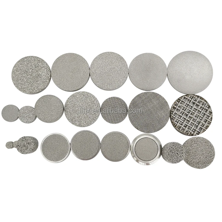 Stainless steel sintered mesh muffler stainless steel sintered explosion-proof sheet multilayer sintered powder metal filter