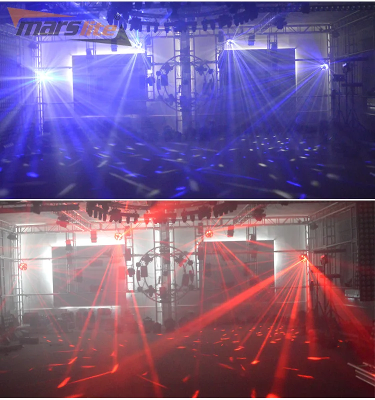 Marslite 5 шт. 3 Вт RGBWA Одноцветный DMX светодиодный диско-лазер dj лазер для караоке-машины