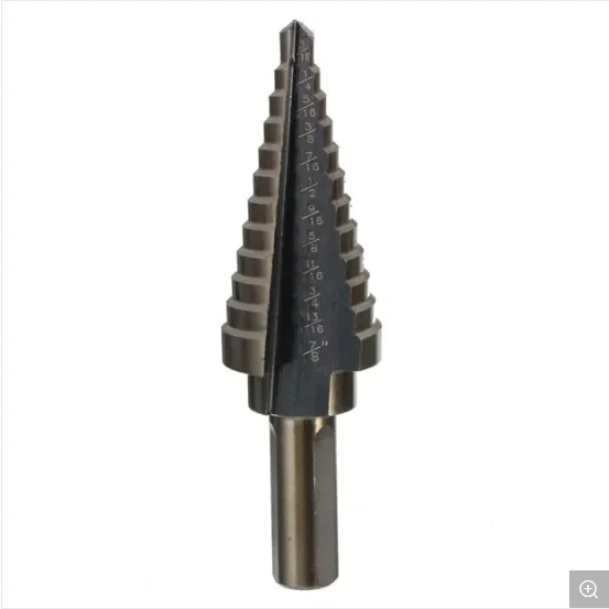 2021  Clearance  Fully Ground  Straight Flute Cone Titanium for Metal Step Drill Bit Metal Drilling