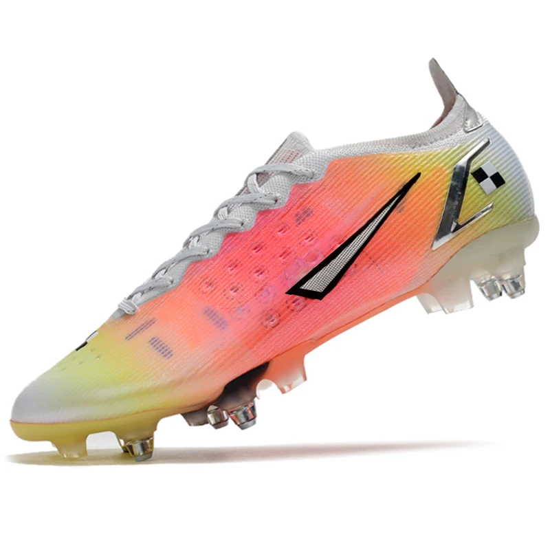 Men Soccer Shoes Custom Design Football Shoes Long Spikes Artificial Grass Outdoor Athletic Cleats Football Boots