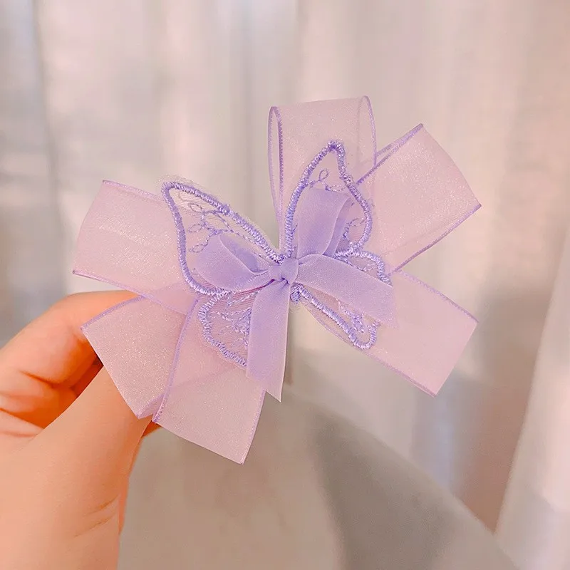 Tschick Wholesale best-selling elf butterfly wings girl hair clips butterfly spring hair clips girl hair accessories