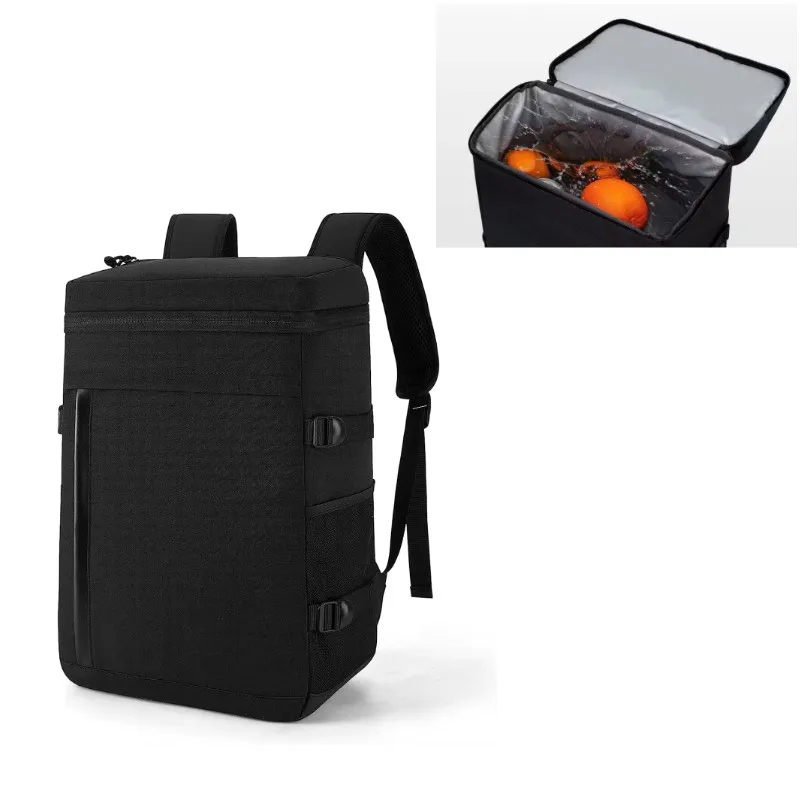 Portable Black Wholesale Customizable Backpack Cooler Bags For Hiking Fishing