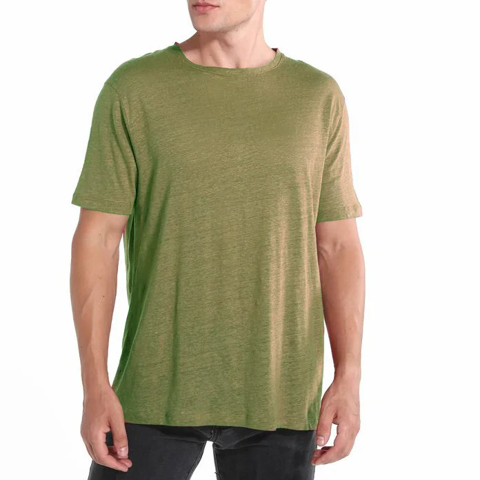 BSCI / OEKO-TEX 100 / OCS Certified Organic CottonRecycled Sustainable Hemp Bamboo Linen T shirt