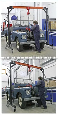 cheap price adjustable height telescope portable mini portable gantry crane price