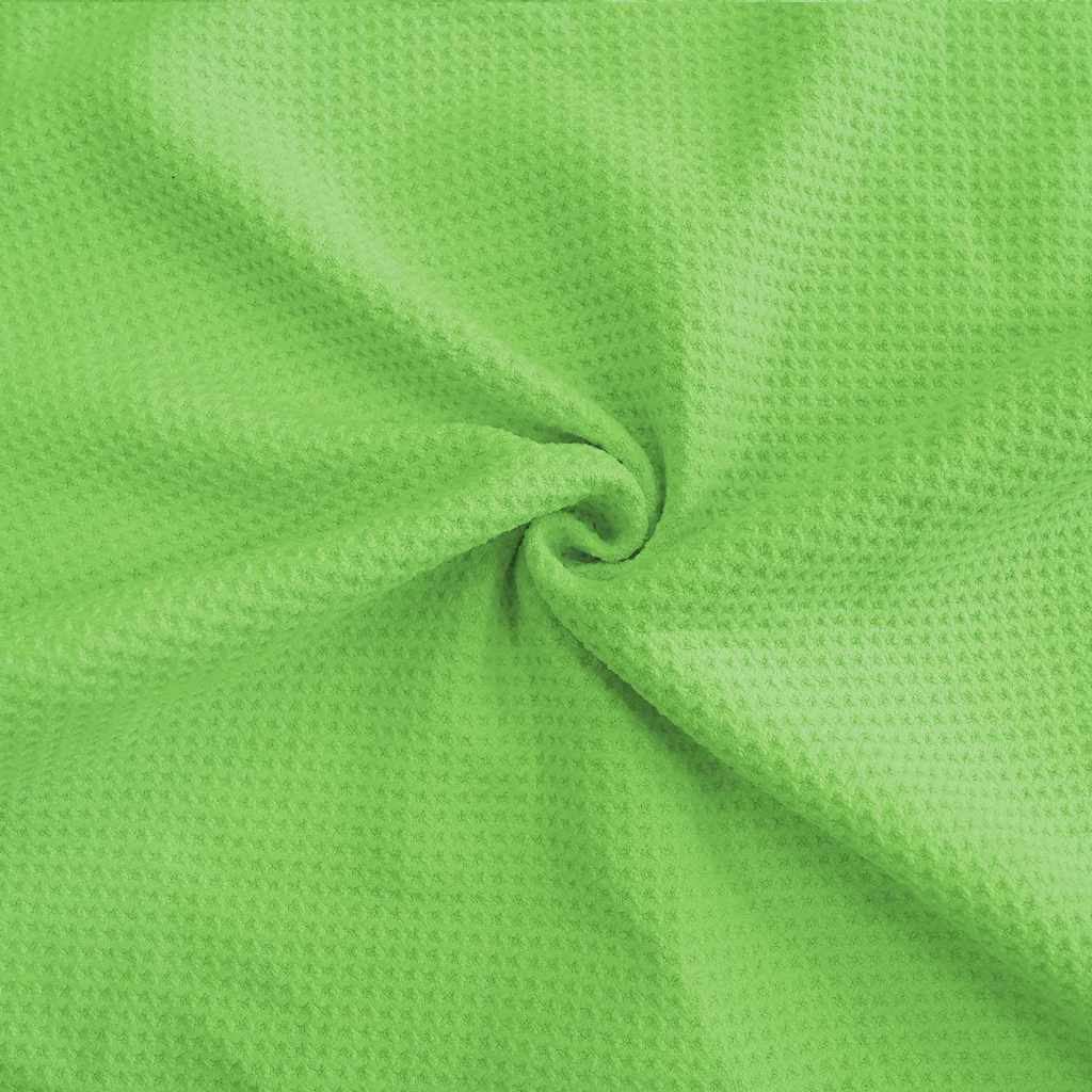stock lot 350/360gsm ultra soft quick dry polyester microfiber waffle fabric
