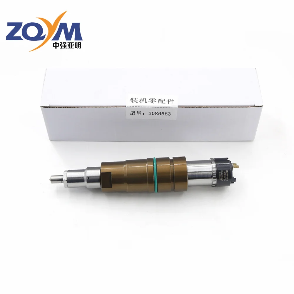 ZQYM Common rail diesel injector engine diesel electric injection nozzle model is No-2086663 for Cummins Scania