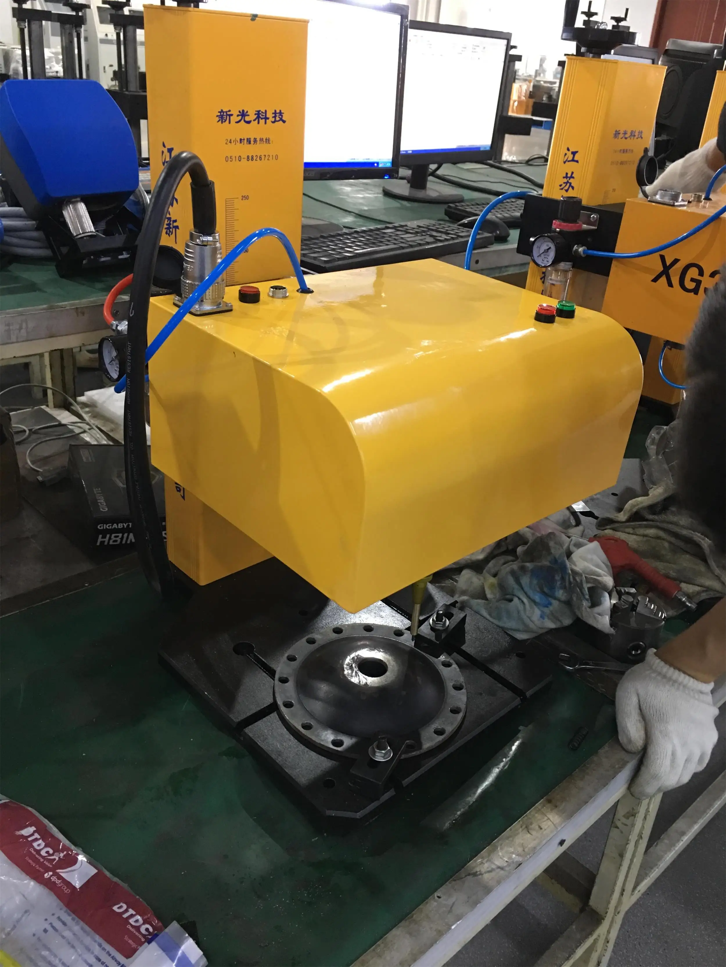 
VIN number marking machine for electric motorcycle frame 