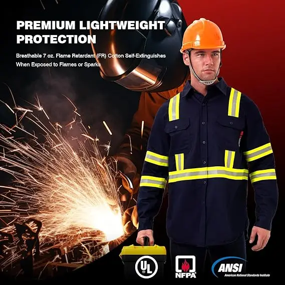 safety engineer flame retardant clothes construction uniform flame retardant workwear men working fire resistant coveralls