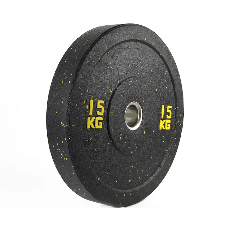  Gym Equipment High Quality Black Rubber Weight Barbell Bumber