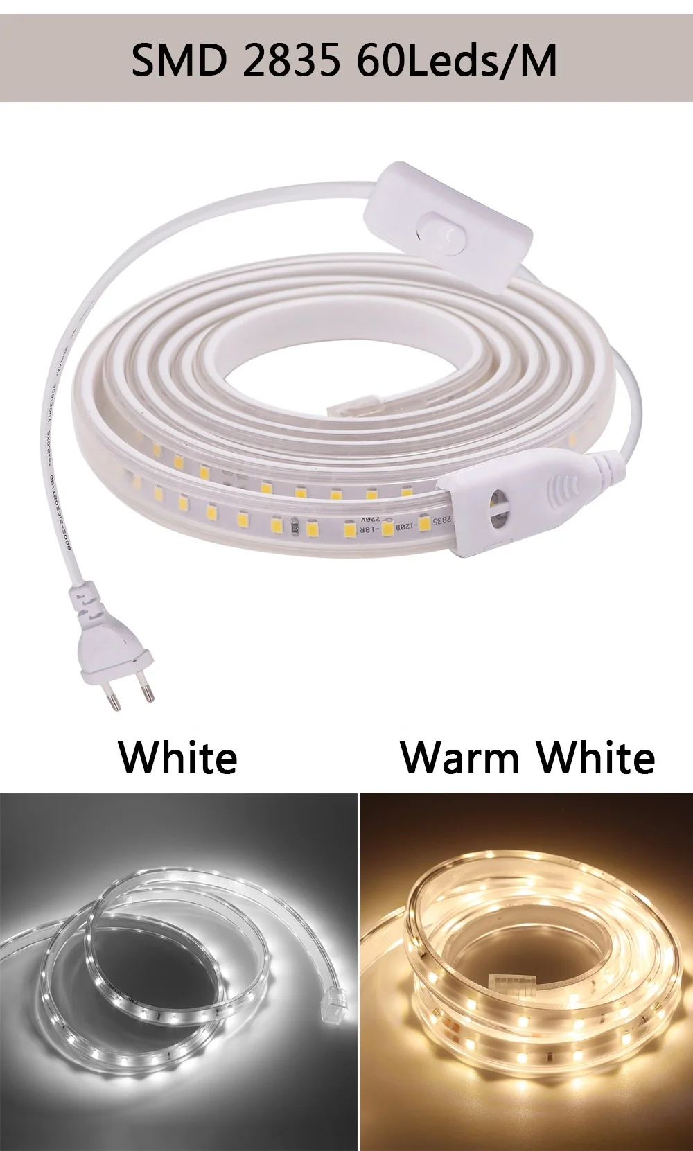 DC 12/24V input 8mm wide 120LEDs side view LED strip light smd 020 LED strip RGB available