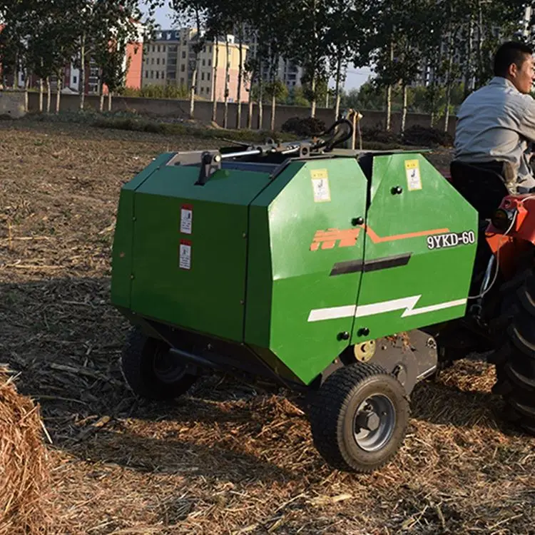 
High Efficient Pasture Small Round Straw Baler Machine Mini Round Baler Details For Sale 
