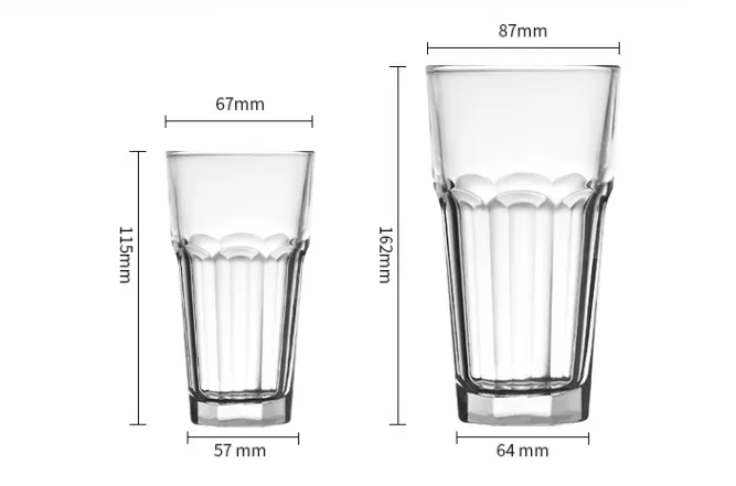 highball drinking glass octagonal tumbler glasses clear gibraltar drinking glass cup