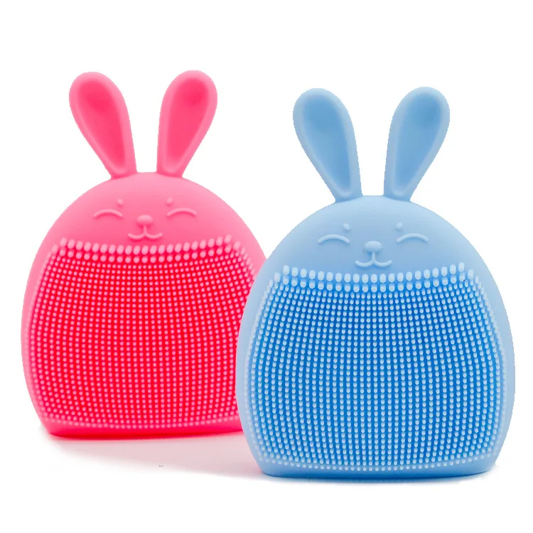 2022 hot sale  high quality Rabbit ears bear paw cute cat paw silicone cleaning masking  wash face brush cleanser